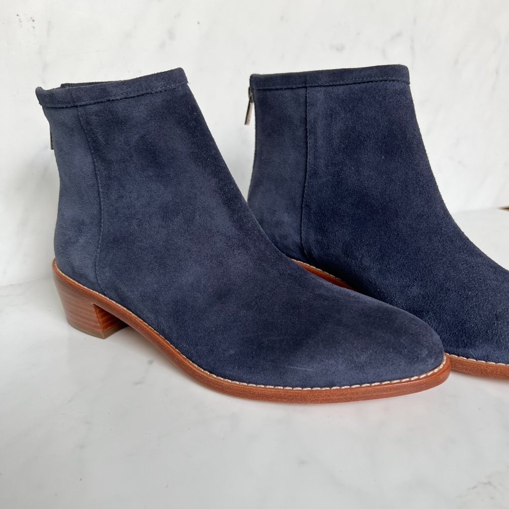 BRAND NEW - Loeffler Randall Blue Suede Ankle Boots Original price 395$